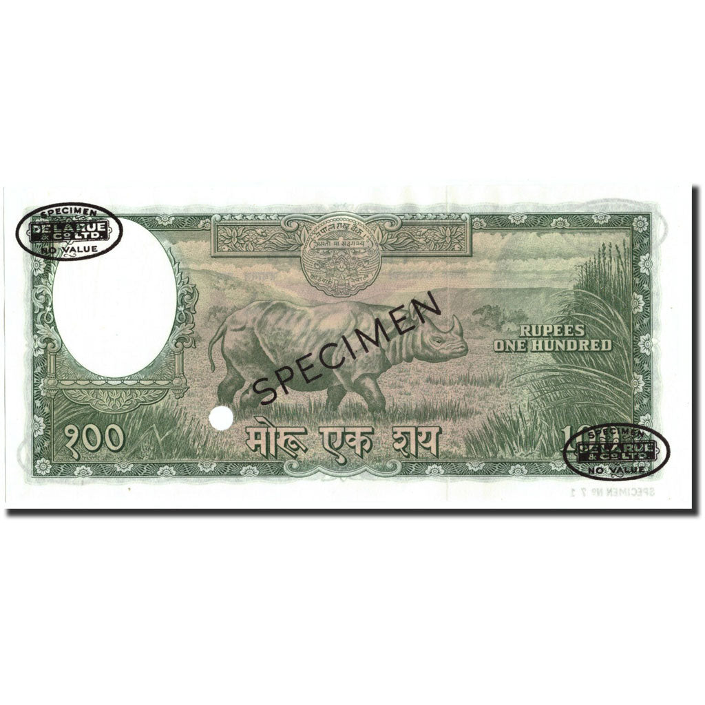 Billet, Népal, 100 Rupees, 1961, 1961, Specimen TDLR, KM:15, NEUF