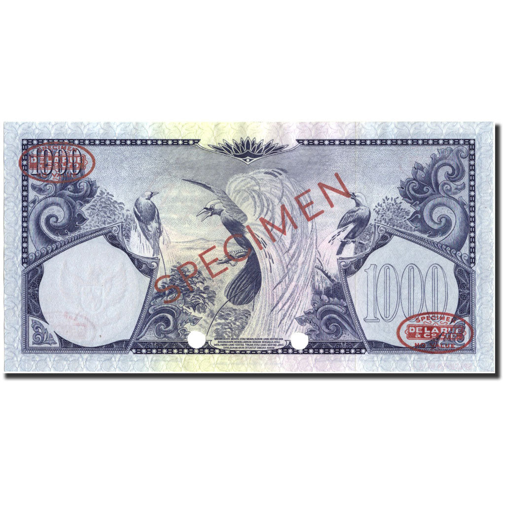 Banknote, Indonesia, 1000 Rupiah, 1959, Specimen TDLR, KM:71a, UNC(65-70)