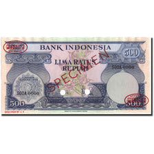 Biljet, Indonesië, 500 Rupiah, 1959, 1959, Specimen, KM:70s, NIEUW