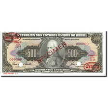 Banknote, Brazil, 500 Cruzeiros, 1955-1960, Specimen TDLR, KM:172s, UNC(65-70)