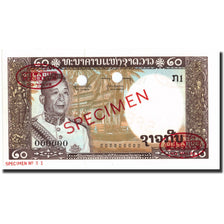 Banknote, Lao, 20 Kip, 1963, Specimen TDLR, KM:11s2, UNC(65-70)