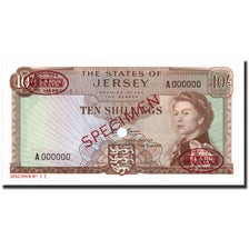 Banknote, Jersey, 10 Shillings, 1963, 1963, Specimen TDLR, KM:7s, UNC(65-70)