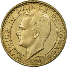 Coin, Monaco, Rainier III, 100 Francs, Cent, 1950, AU(50-53), Copper-nickel