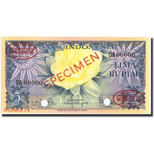 Banknote, Indonesia, 5 Rupiah, 1959, Specimen TDLR, KM:65, UNC(65-70)