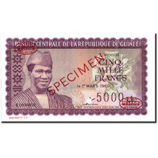 Billet, Guinea, 5000 Francs, 1960, Specimen TDLR, KM:15a, NEUF