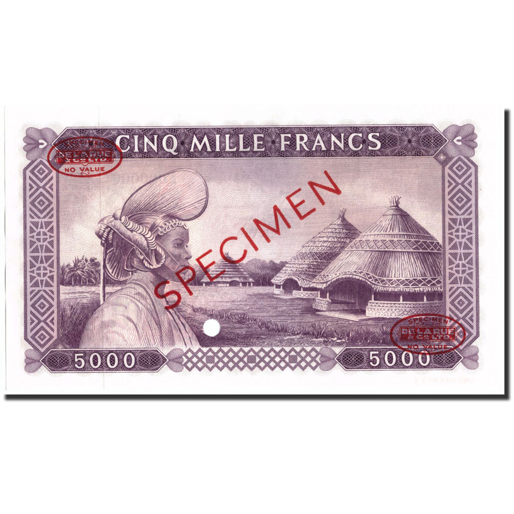 Banconote, Guinea, 5000 Francs, 1960, 1960, Specimen, KM:15a, FDS