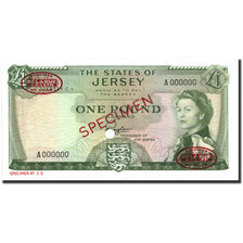 Biljet, Jersey, 1 Pound, 1963, Specimen, KM:8s2, NIEUW
