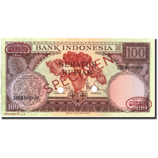 Banknote, Indonesia, 100 Rupiah, 1959, Specimen TDLR, KM:69, UNC(65-70)