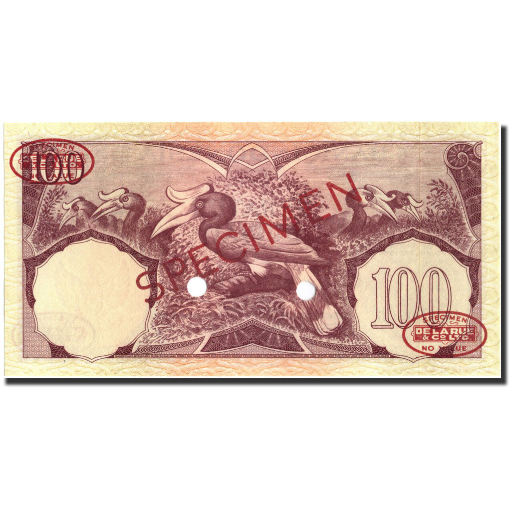 Geldschein, Indonesien, 100 Rupiah, 1959, Specimen, KM:69, UNZ
