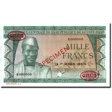 Banknot, Gwinea, 1000 Francs, 1960, 1960-03-01, Egzemplarz, KM:15s, UNC(65-70)
