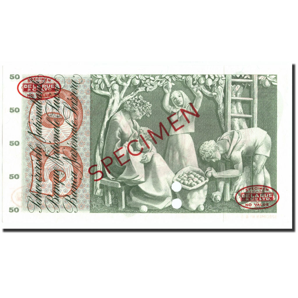 Banknote, Switzerland, 50 Franken, 1961, Specimen TDLR, KM:48a, UNC(65-70)
