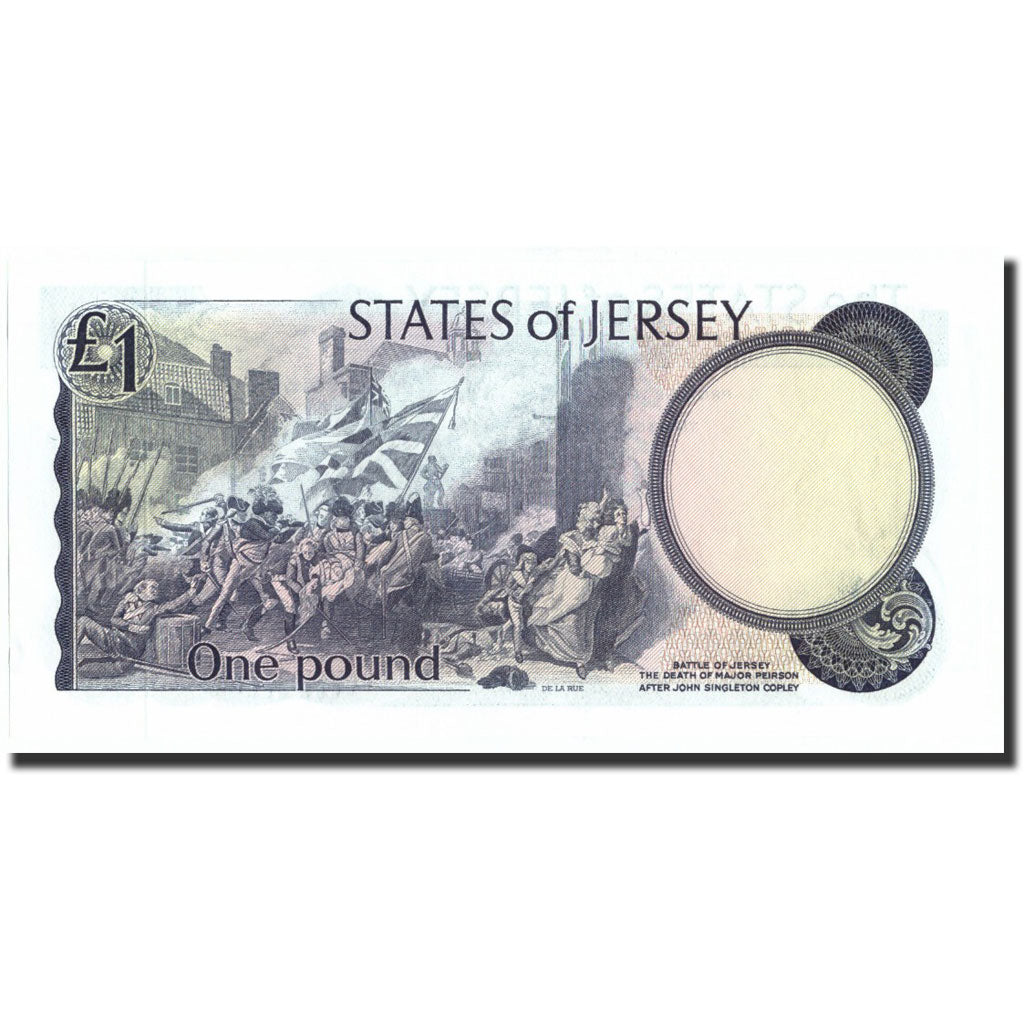 Billet, Jersey, 1 Pound, 1976-88, KM:11a, SPL+