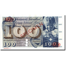Banknote, Switzerland, 100 Franken, 1961, Specimen TDLR, KM:49d, UNC(65-70)