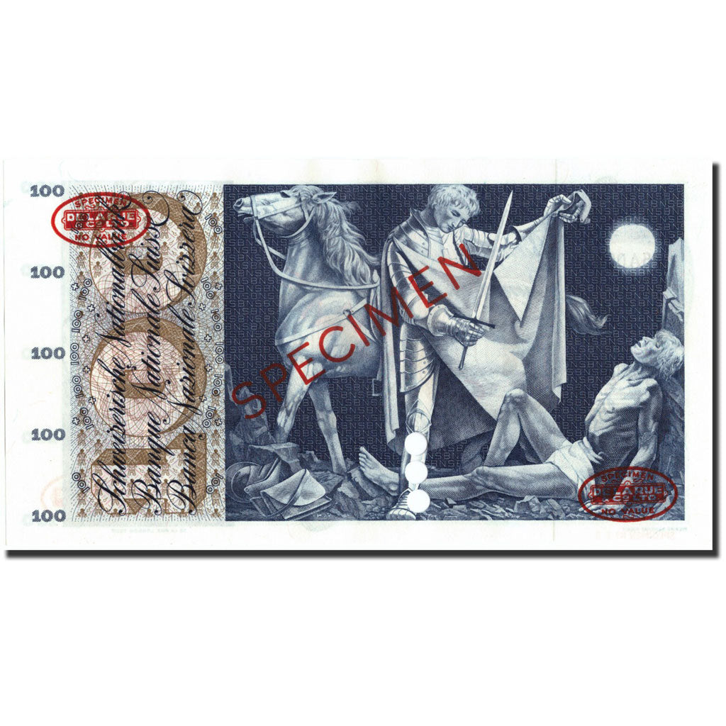 Banknote, Switzerland, 100 Franken, 1961, Specimen TDLR, KM:49d, UNC(65-70)