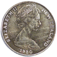 Nuova Zelanda, 20 Cent, 1980, SPL-, Nichel, KM:36