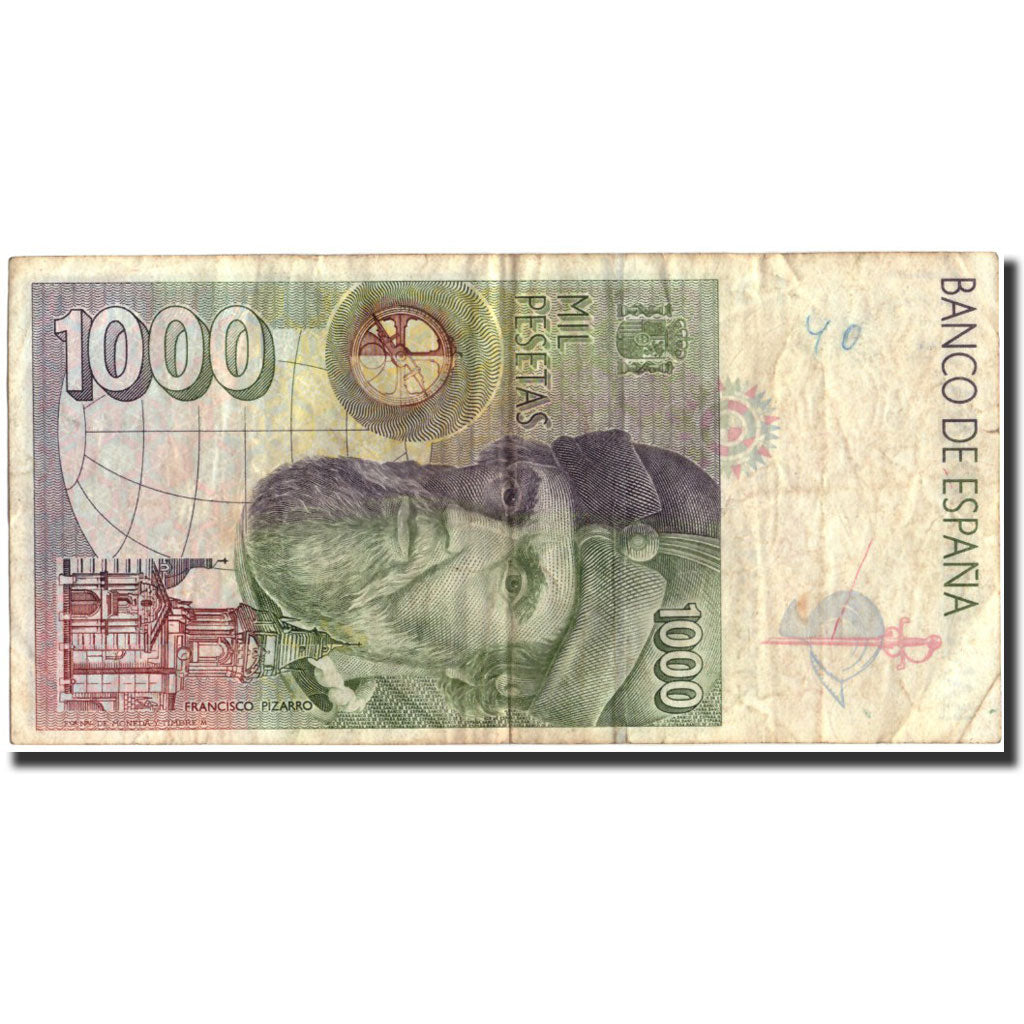 Banknote, Spain, 1000 Pesetas, 1992, 1992, KM:163, VF(30-35)