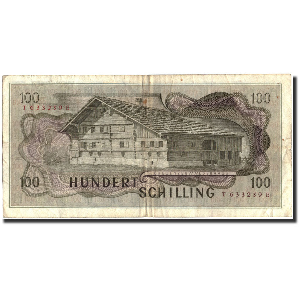 Geldschein, Österreich, 100 Schilling, 1969, 1969-01-02, KM:145a, S+