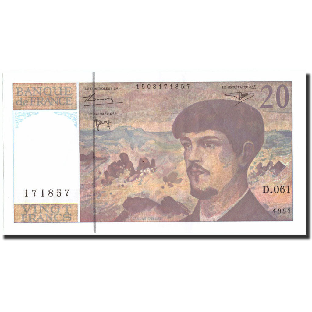France, 20 Francs, 20 F 1980-1997 ''Debussy'', 1997, 1997, SUP+, KM:151i