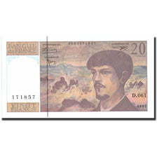Frankreich, 20 Francs, 20 F 1980-1997 ''Debussy'', 1997, 1997, VZ+, KM:151i