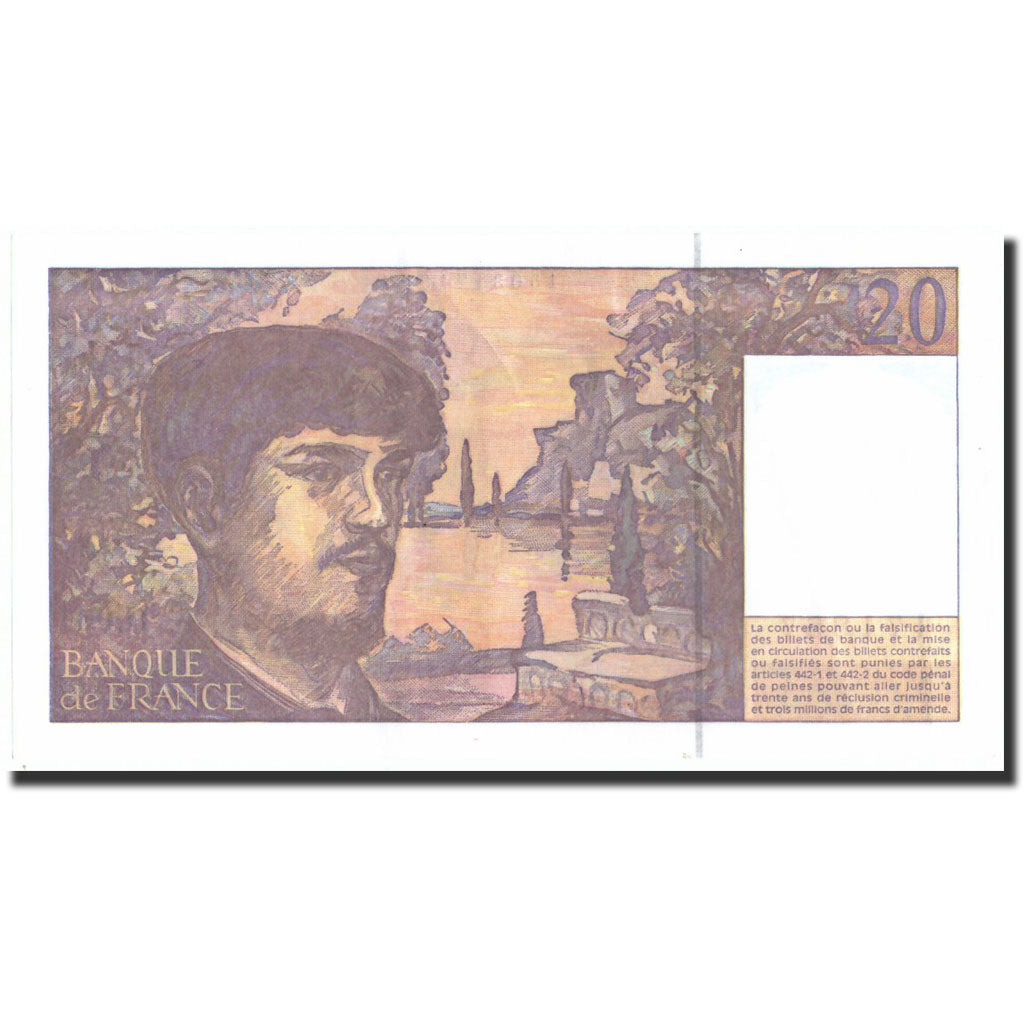 France, 20 Francs, 20 F 1980-1997 ''Debussy'', 1997, 1997, SUP+, KM:151i