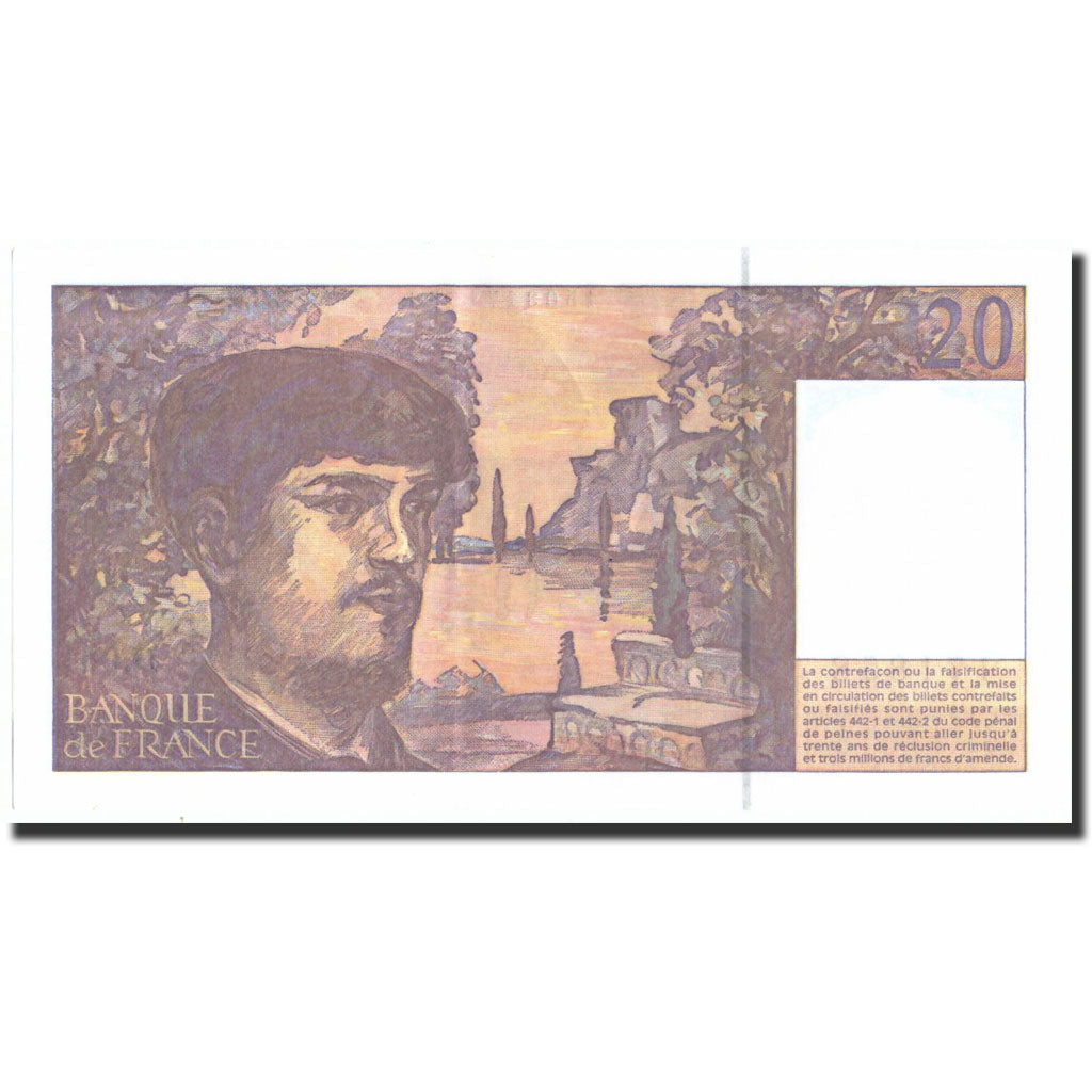 Frankrijk, 20 Francs, 20 F 1980-1997 ''Debussy'', 1997, 1997, SPL+, KM:151i