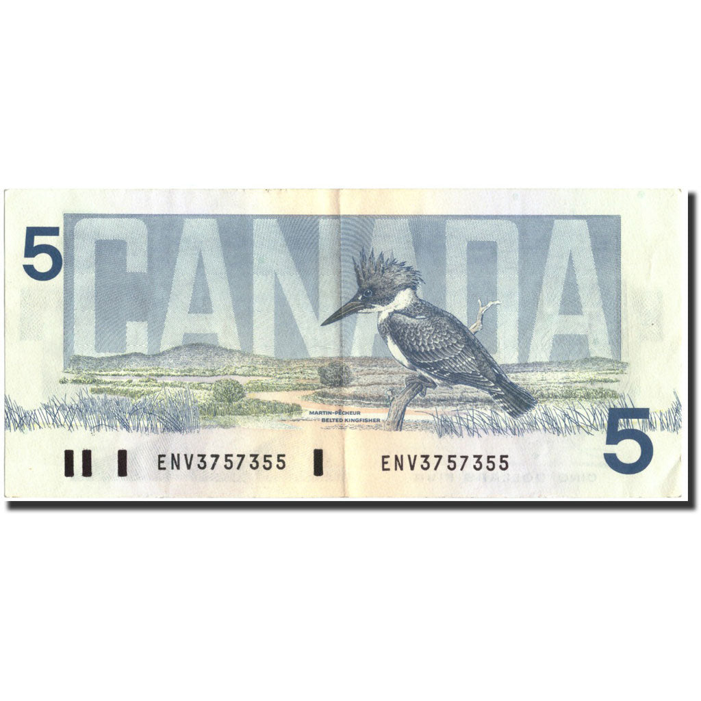 Banknote, Canada, 5 Dollars, 1986, 1986, KM:95a2, EF(40-45)