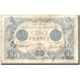 Francja, 5 Francs, Bleu, 1916, 1916-08-07, VF(20-25), Fayette:2.42, KM:70