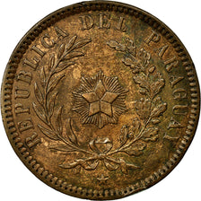 Moneta, Paragwaj, 2 Centesimos, 1870, AU(55-58), Miedź, KM:3