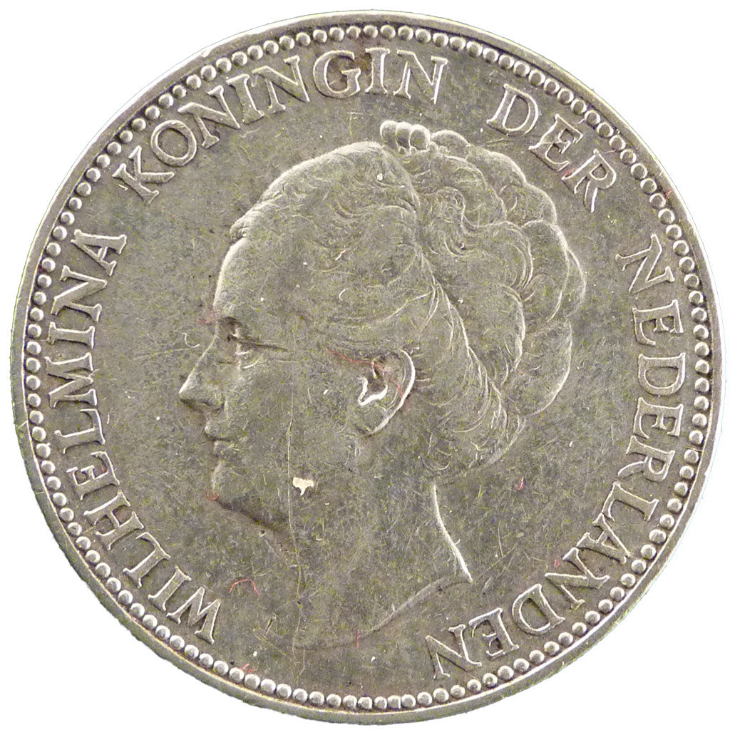 Netherlands, 1 Gulden, 1922, KM #161.1, EF(40-45), Silver, 28, 10.00