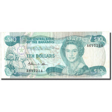 Banknote, Bahamas, 10 Dollars, Undated (1984- ), KM:46a, VF(30-35)