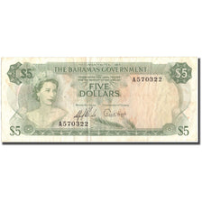Biljet, Bahama's, 5 Dollars, 1965, KM:20a, TB+