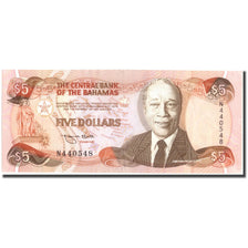 Geldschein, Bahamas, 5 Dollars, 1974, KM:52a, VZ+