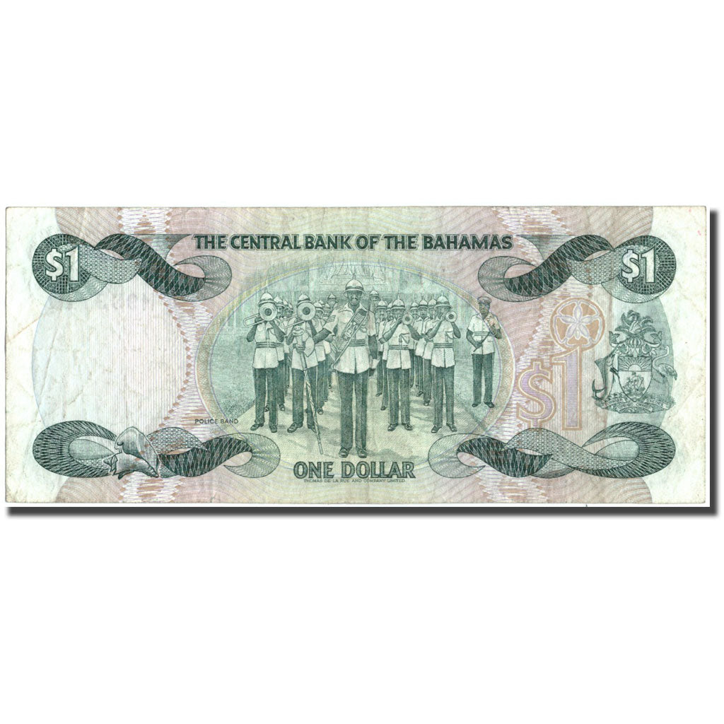 Geldschein, Bahamas, 1 Dollar, 1974, 1974, KM:43a, S+
