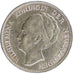 NETHERLANDS, Gulden, 1924, KM #161.1, AU(50-53), Silver, 28, 10.00