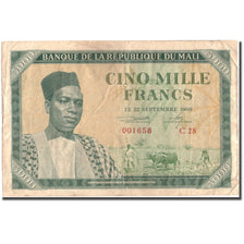 Billete, 5000 Francs, 1960, Malí, 1960-09-22, KM:5, MBC
