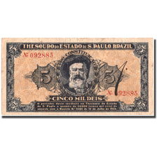 Banknote, Brazil, 5 Mil Reis, 1932, KM:S861b, VF(20-25)