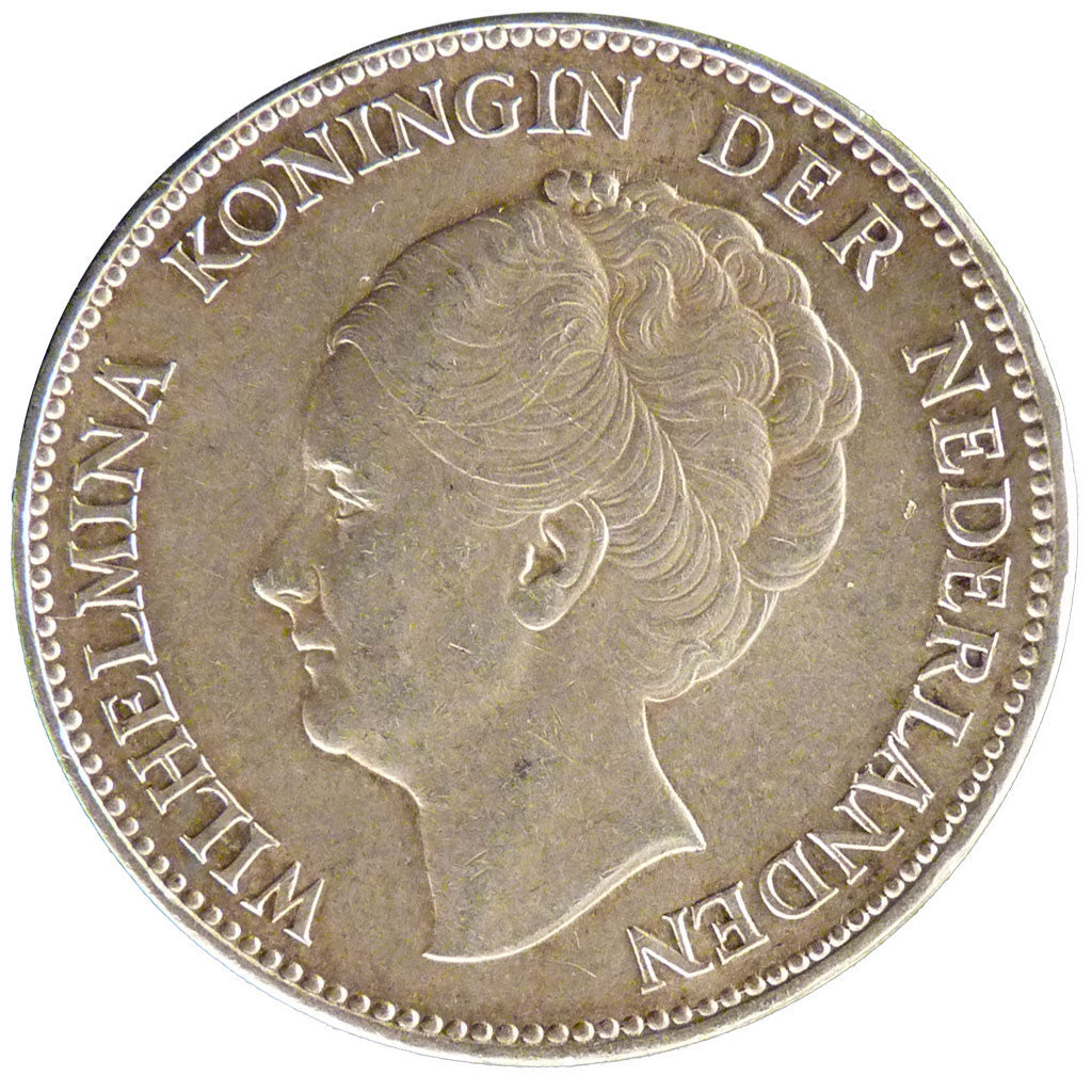 NETHERLANDS, Gulden, 1940, KM #161.1, MS(60-62), Silver, 28, 10.00