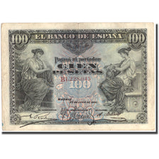 Banknote, Spain, 100 Pesetas, 1906, 1906-06-30, KM:59a, VF(20-25)