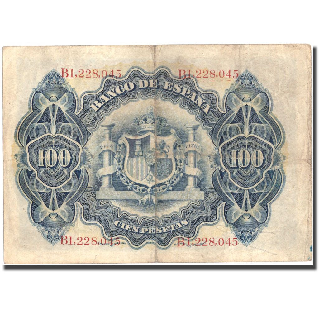 Banknote, Spain, 100 Pesetas, 1906, 1906-06-30, KM:59a, VF(20-25)