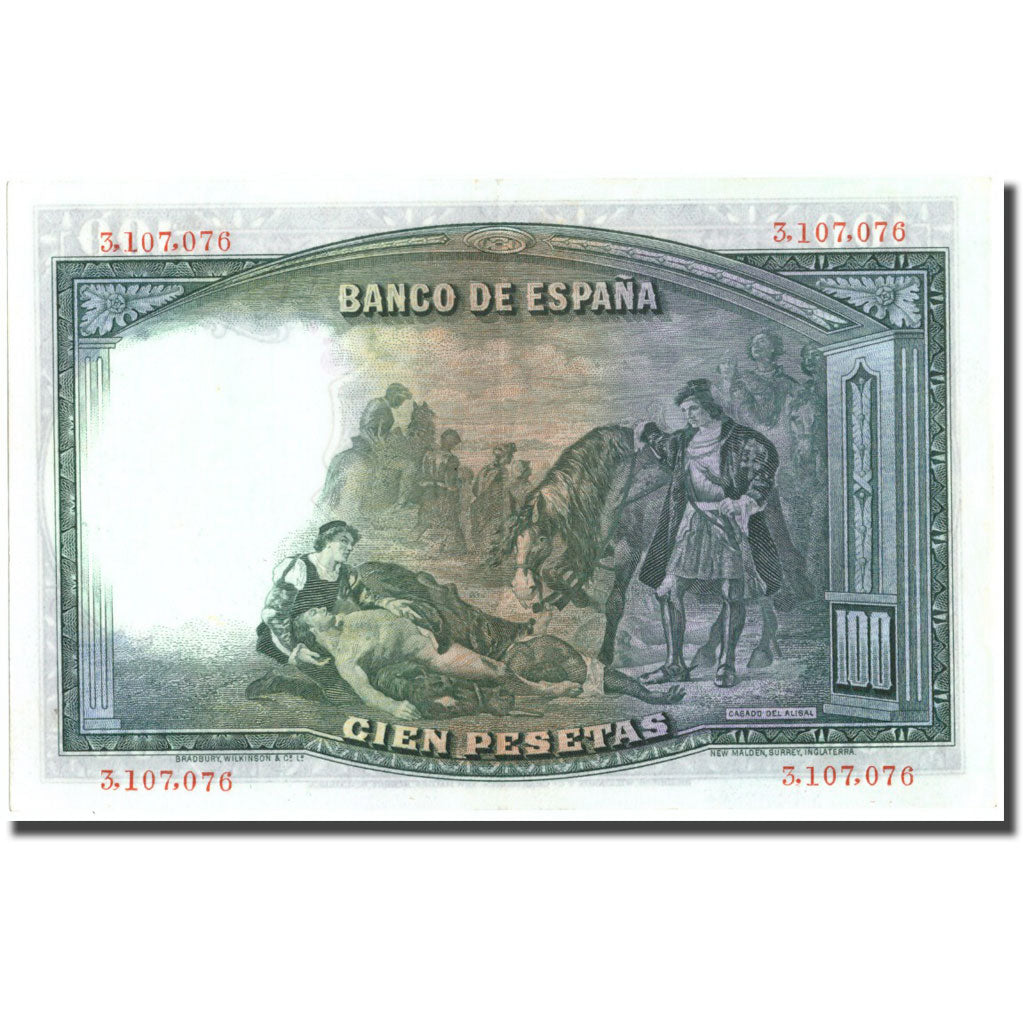 Geldschein, Spanien, 100 Pesetas, 1931, 1931-04-25, KM:83, UNZ-