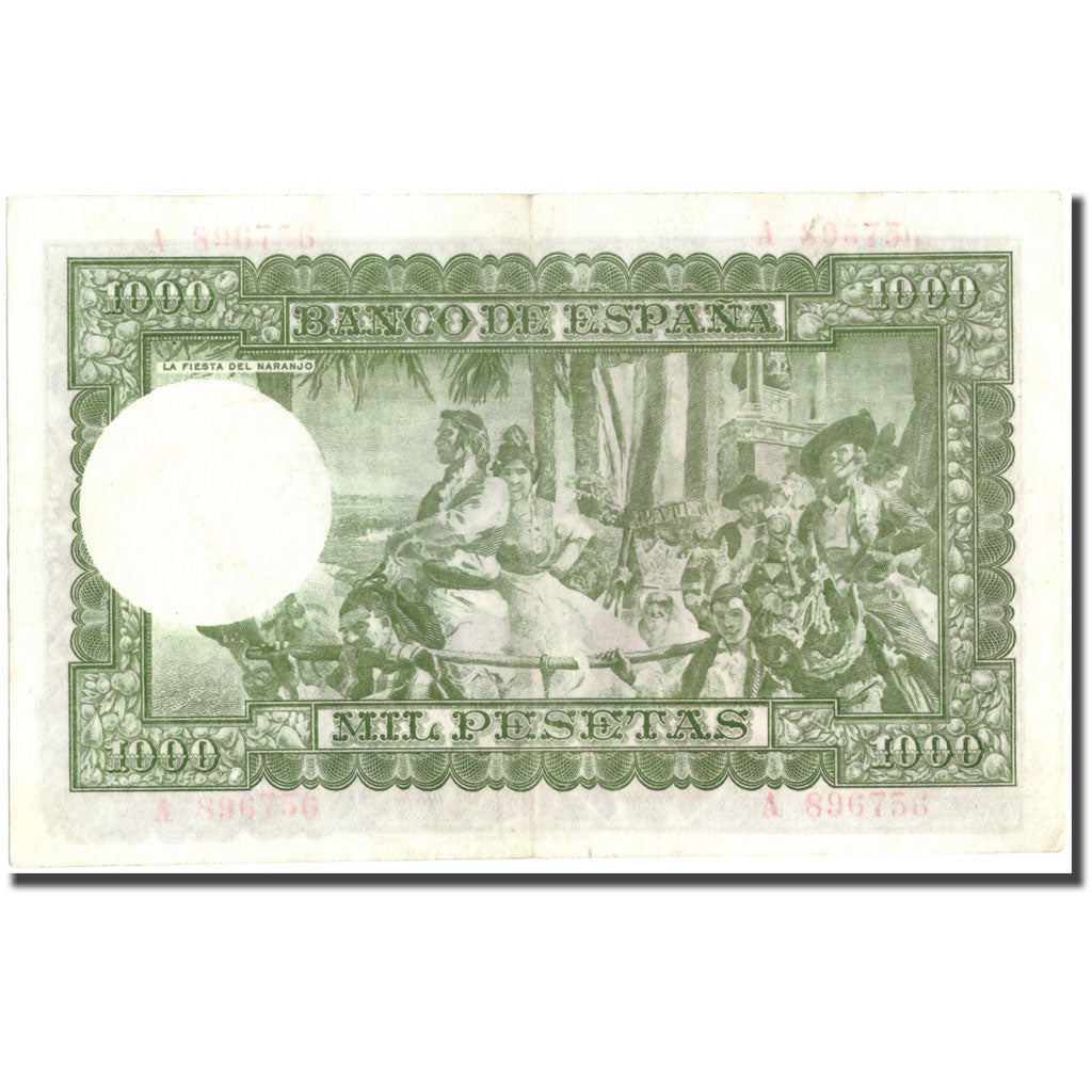 Banknote, Spain, 1000 Pesetas, 1951, 1951-12-31, KM:143a, AU(55-58)