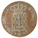 Portugal, 5 Reis, 1829, KM #389, VF(20-25), Bronze, 6.20