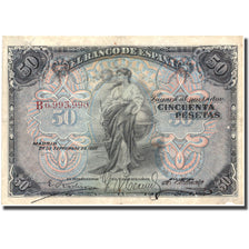 Banknote, Spain, 50 Pesetas, 1906, 1906-09-24, KM:58a, EF(40-45)