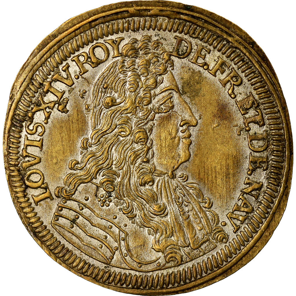 France, Token, Louis XIV, Nuremberg, Cornélius Lauffers, History, AU(55-58)