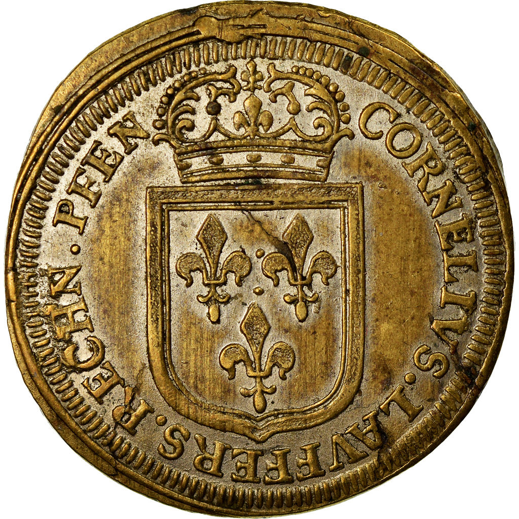 France, Token, Louis XIV, Nuremberg, Cornélius Lauffers, History, AU(55-58)