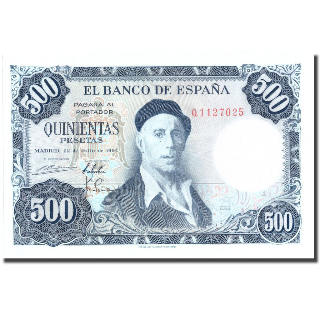 Banknote, Spain, 500 Pesetas, 1984, 1984-07-22, KM:148a, UNC(64)