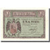 Biljet, Spanje, 1 Peseta, 1938, 1938-04-30, KM:107a, SPL+