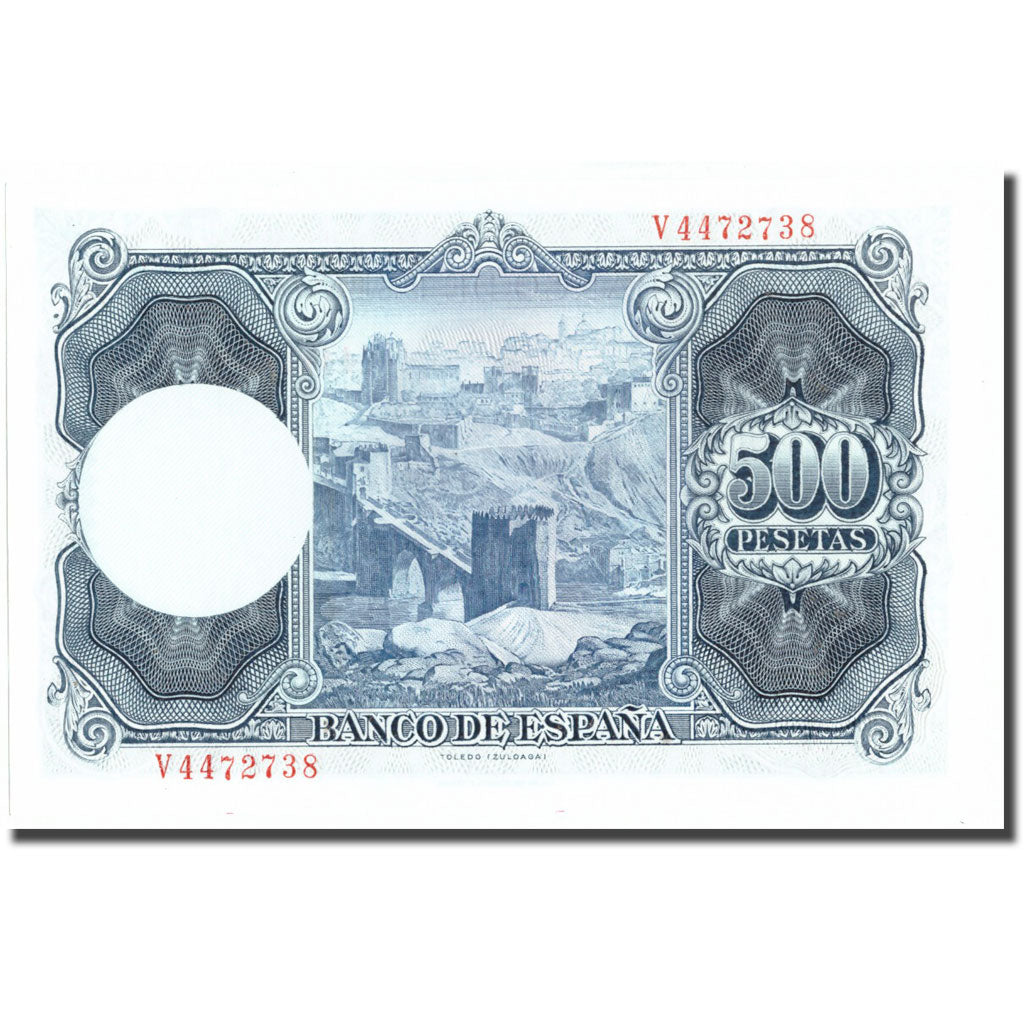 Banknote, Spain, 500 Pesetas, 1954, 1954-07-22, KM:148a, UNC(65-70)