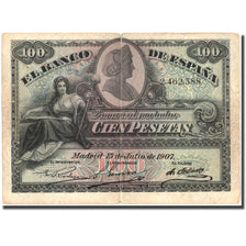Banconote, Spagna, 100 Pesetas, 1907, 1907-07-15, KM:64a, MB