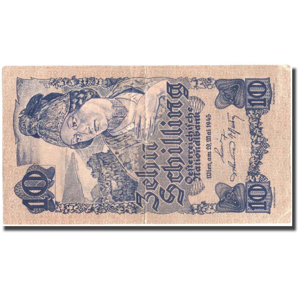 Banknote, Austria, 10 Schilling, 1945, 1945-05-29, KM:114, VF(30-35)
